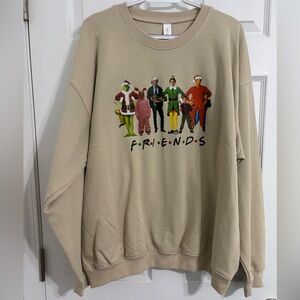 Christmas themed Friends crew neck sweater